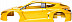 Сборная модель автомобиля Bburago 1:24 Renault Megane (18-25102) yellow