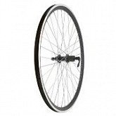 Заднее колесо 28", обод двойной black, втулка, под кассету 8-9ск,с эксцентриком, black  ZXX18483