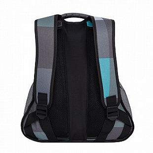 Рюкзак школьный GRIZZLY RU-925-2 /1 blue square