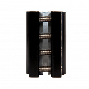 Зажим STG Х84091 34.9 для рулей трюковых самокатов, HIC Standart и Oversize (31,8-34,9 мм) с болтами и проставкой, black