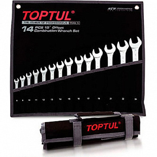 Набор комбинированных ключей Toptul 10-19 мм 8 предметов GPAB0802