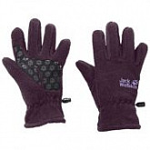 Перчатки детские Jack Wolfskin Fleece Glove Kids aubergine