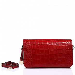 Женская сумка из кожи Pola 9023 dark brown