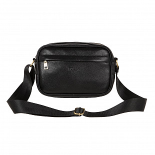 Мужская кожаная сумка Polar 5001142-1 black