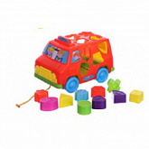 Развивающая игрушка Рыжий Кот Машинка НС000054 red