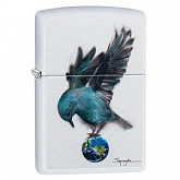 Зажигалка Zippo Spazuk Bluebird 49091 white matte