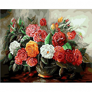 Картина по номерам Picasso Роскошный букет из роз PC4050314