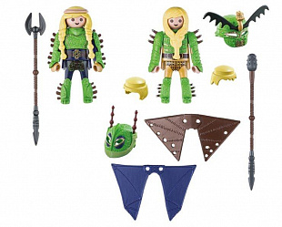 Конструктор Playmobil Драконы III: Забияка и Задирака в летном костюме 70042