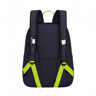 Школьный рюкзак GRIZZLY RB-863-1 black/lime