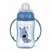 Поильник Canpol babies CUTE ANIMALS с ручками и силиконовым носиком 6м+ 320мл (56/512_blu)