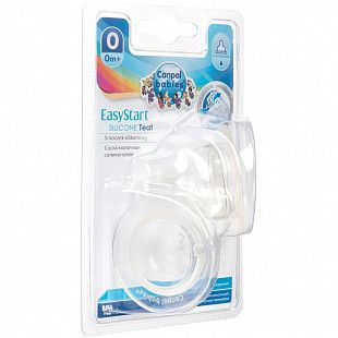 Соска Canpol babies EasyStart силиконовая круглая 2 шт. мини поток 0+ (21/729)