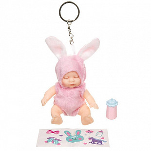 Кукла в леденце Bondibon OLY в меховом костюмчике с аксессуарами ВВ3876