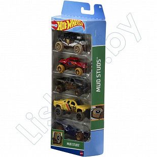 Набор машинок Hot Wheels Mud Studs 5 шт. (1806 HTV40)