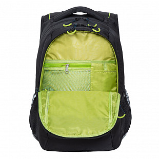 Рюкзак городской GRIZZLY RU-138-3 /1 black/light green