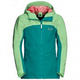 Куртка детская Jack Wolfskin Saana Jacket Girls green ocean