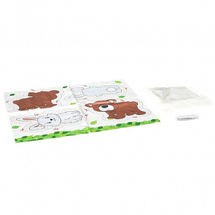 Набор для творчества Bondibon Шить - просто! Заяц и мишка ВВ2098