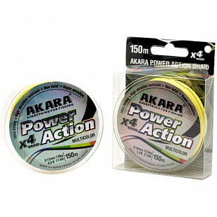 Шнур Akara Power Action X-4 Multicolor 150 м