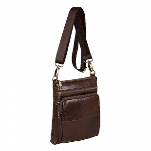 Мужская кожаная сумка Pola 0500302-1 brown