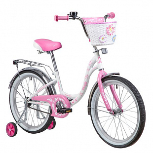 Велосипед Novatrack Butterfly 20" (2019) White/Pink 207BUTTERFLY.WPN9