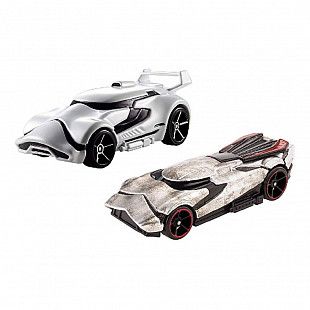 Набор машинок Hot Wheels Звездные войны Штурмовик Первого Ордена и Капитан Фазма (CGX02)