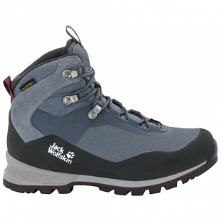 Водонепроницаемые ботинки для треккинга  женские Jack Wolfskin Wilderness Lite Texapore Mid W pebble grey / burgundy