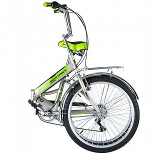 Велосипед Novatrack TG-24 24" (2018) Grey/Green 24FTG6SV.GR8