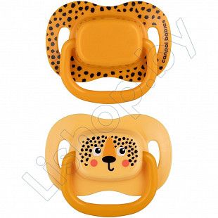 Пустышка Canpol babies BabiesBoo Силиконовая Симметричная 18+ мес., 2 шт. (34/929_ora)