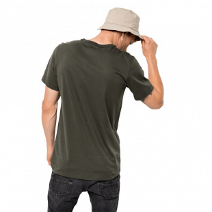 Футболка мужская Jack Wolfskin Chevron T M dark moss