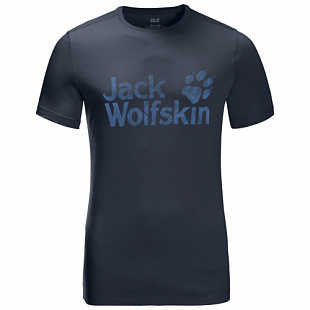 Футболка мужская Jack Wolfskin Brand Logo T M night blue