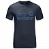 Футболка мужская Jack Wolfskin Brand Logo T M night blue