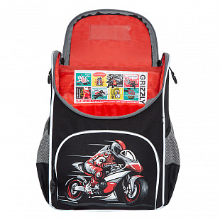 Рюкзак школьный с мешком GRIZZLY RAm-185-9 /1 black