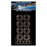 Подшипники для роликовых коньков Maxcity ABEC-5 карбон