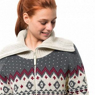 Джемпер женский Jack Wolfskin Northwind Jacket Women off-white
