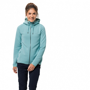 Джемпер женский Jack Wolfskin Modesto Hooded Jkt Women aqua