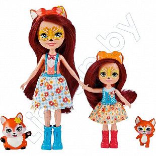 Кукла Enchantimals Сестрички с питомцами Фелисити и Феана Лис (HCF79 HCF81)