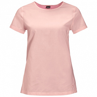 Футболка женская Jack Wolfskin Nata River Shortsleeve W blush pink stripes