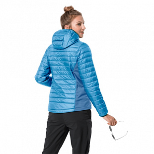 Ветрозащитная утепленная куртка женская Jack Wolfskin Routeburn Jacket W misty blue