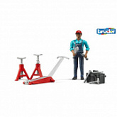 Фигурка Bruder автослесаря с аксессуарами 62-100