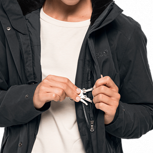 Пальто женское Jack Wolfskin Madison Avenue Coat phantom
