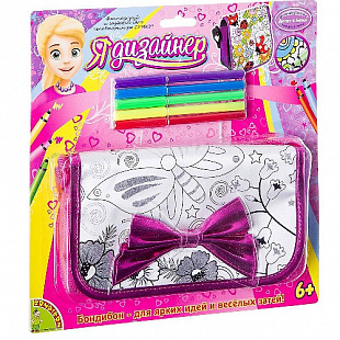 Сумка для раскрашивания Bondibon Малая с бантом ВВ2296