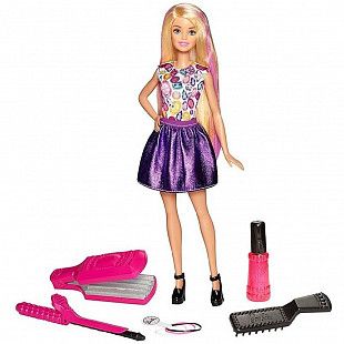 Игровой набор Barbie Цветные локоны DWK49