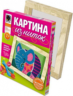 Творческий набор Fantazer 67763 Картина из ниток «Слон» 409003