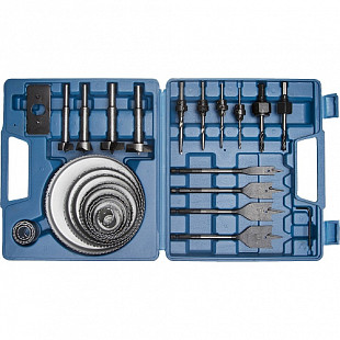 Набор пильных венцов Зубр Профи 19-127 мм с державками в кейсе 28 пр 29555-H28