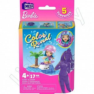 Конструктор MEGA Barbie Color Reveal (HHP85 HHP86)