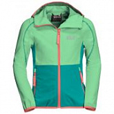 Куртка детская Jack Wolfskin Turbulence Girls spring green