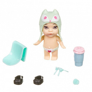 Кукла с аксессуарами Bondibon OLY Шапочке-ушанке с животным ВВ3853