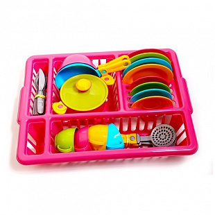 Игровой набор ТехноК Кухонный набор 5 3282 pink