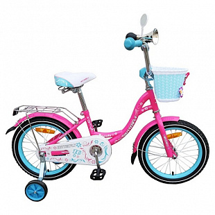 Велосипед Favorit Butterfly 16" (2018) Turquoise/Pink BUT-16BL