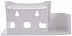 Полка для туалета Berossi Mira snow white АС25001012