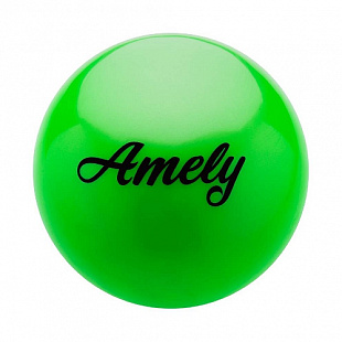 Мяч для художественной гимнастики Amely AGB-101 19 см green